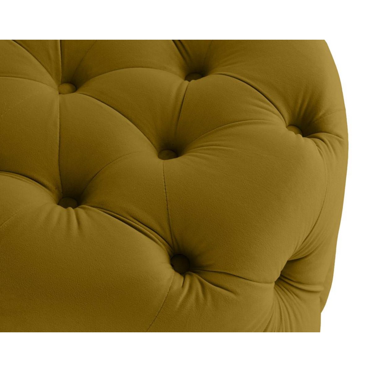 LISA DESIGN Gallata - pouf chesterfield rond - en velours