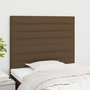 Voir la diapositive 1 : VIDAXL Tetes de lit 2 pcs Marron Fonce 100x5x78/88 cm Tissu