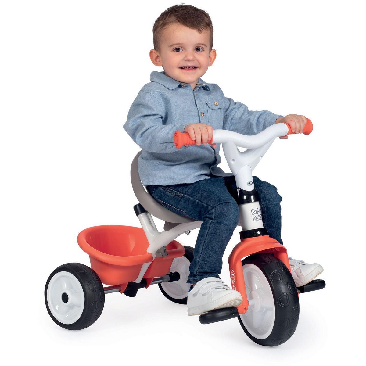 SMOBY Tricycle rouge 3 en 1 Baby Balade
