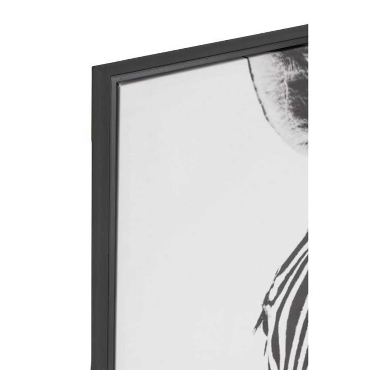 Paris Prix Toile Imprimée Encadrée  Zèbre  103x143cm Noir & Blanc