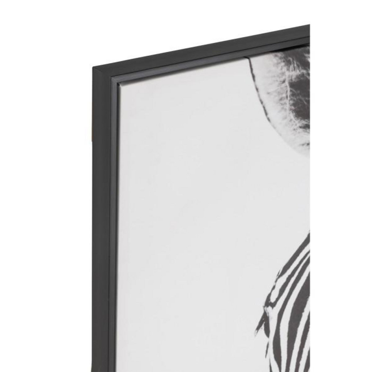 Paris Prix Toile Imprimée Encadrée  Zèbre  103x143cm Noir & Blanc