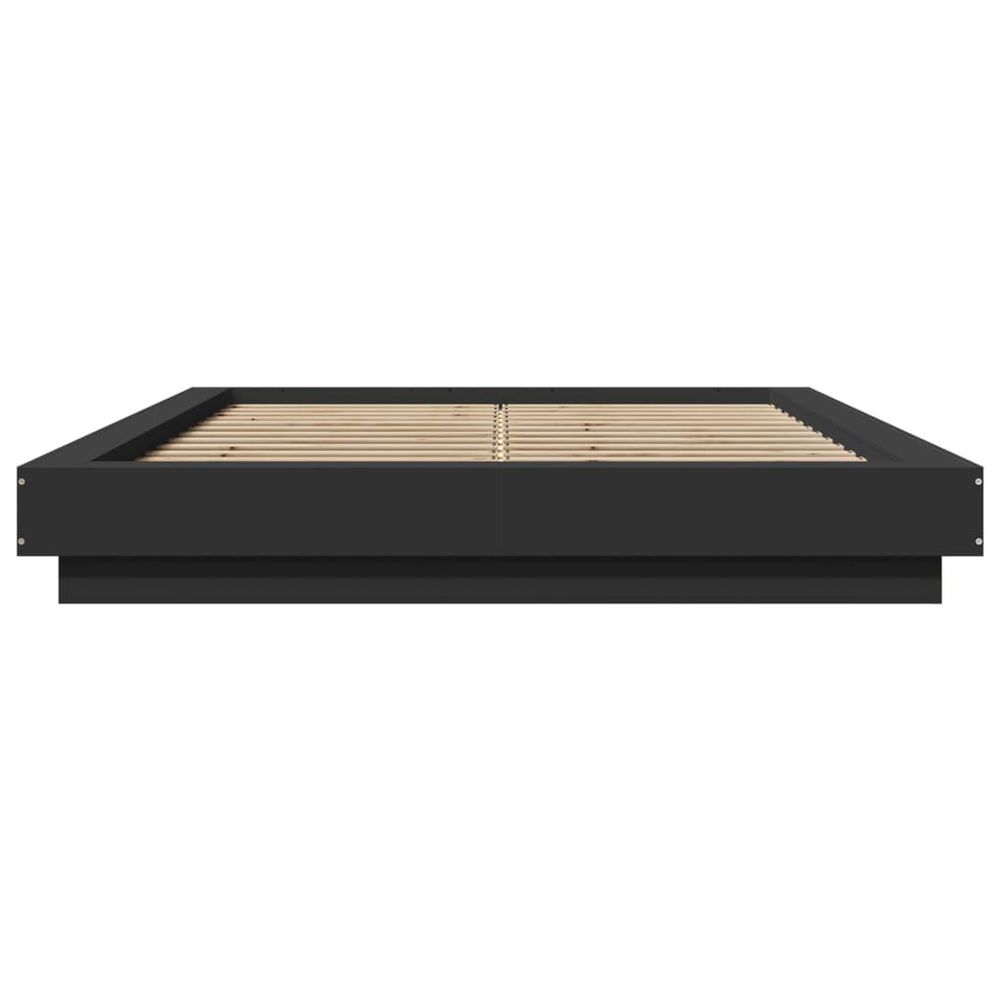 Voir la diapositive 5 : VIDAXL Cadre de lit avec lumieres LED sans matelas noir 120x190cm