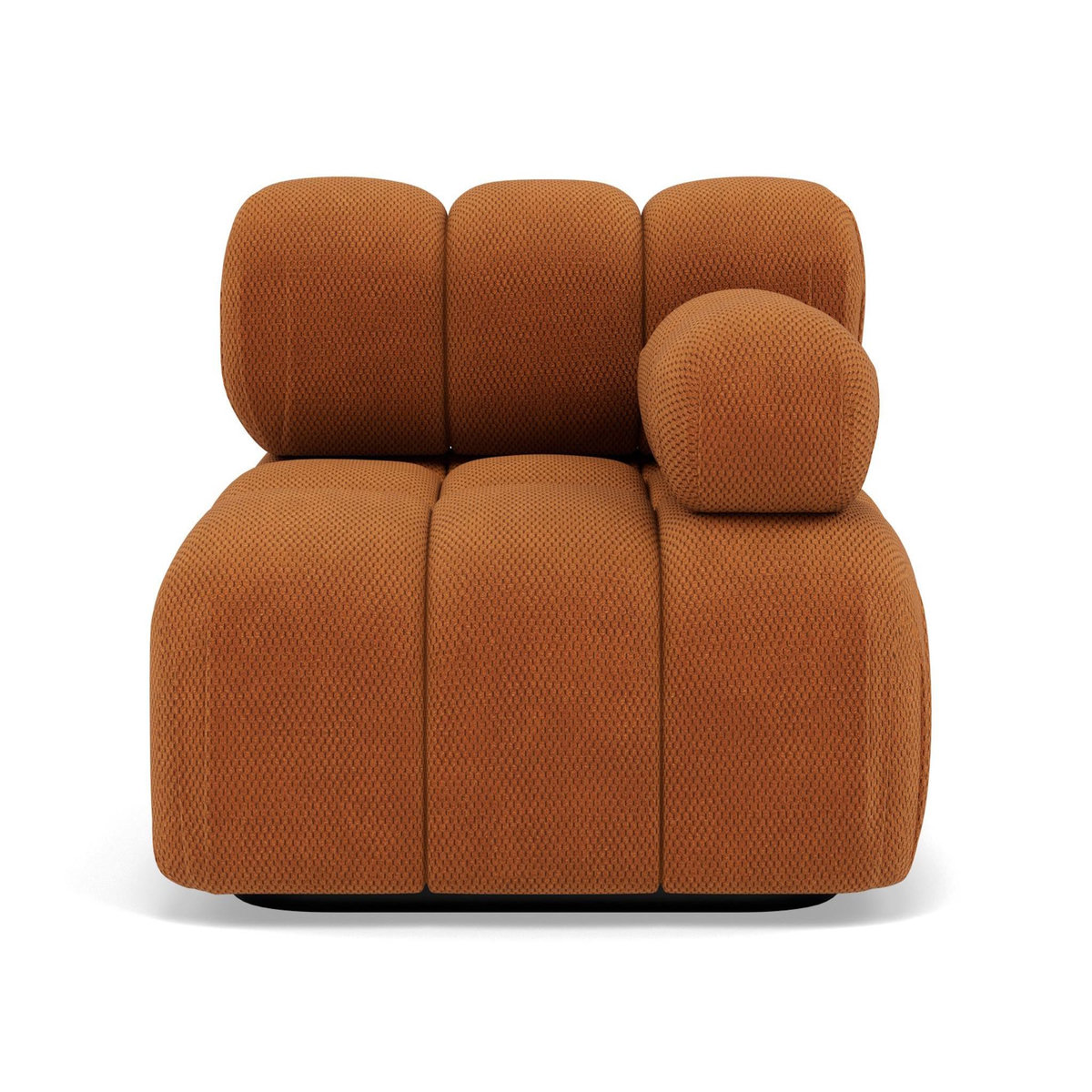 LISA DESIGN Ruby - module d'assise droit en velours texturé