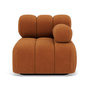 Voir la diapositive 1 : LISA DESIGN Ruby - module d'assise droit en velours texturé