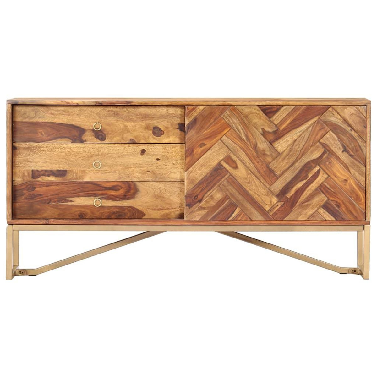 VIDAXL Buffet 118x30x60 cm Bois massif de Sesham
