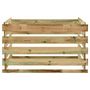 Voir la diapositive 2 : VIDAXL Composteur de jardin a lattes 120x120x70cm Bois de pin impregne