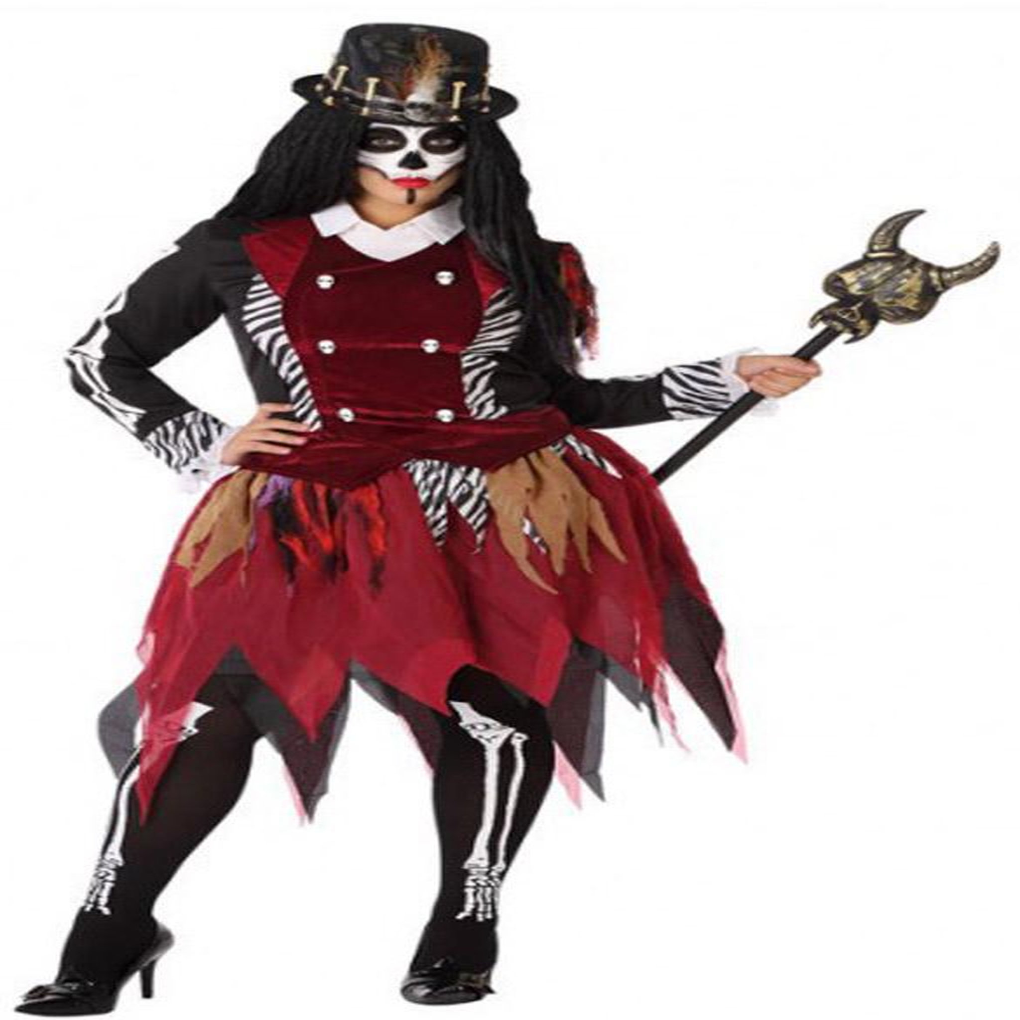 Voir la diapositive 4 : ATOSA Déguisement Vaudou - Halloween - Femme - XL