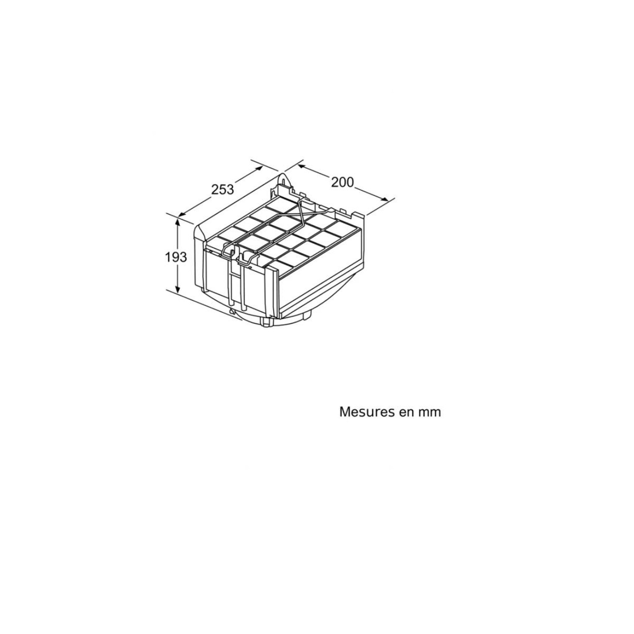 Voir la diapositive 5 : BOSCH Kit de recyclage pour hotte - dwz0xx0j0