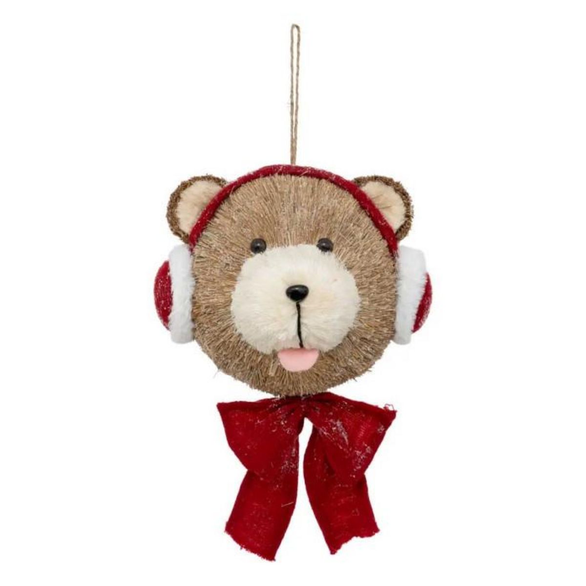 ATMOSPHERA Décoration Murale de Noël  Ours  37cm Rouge