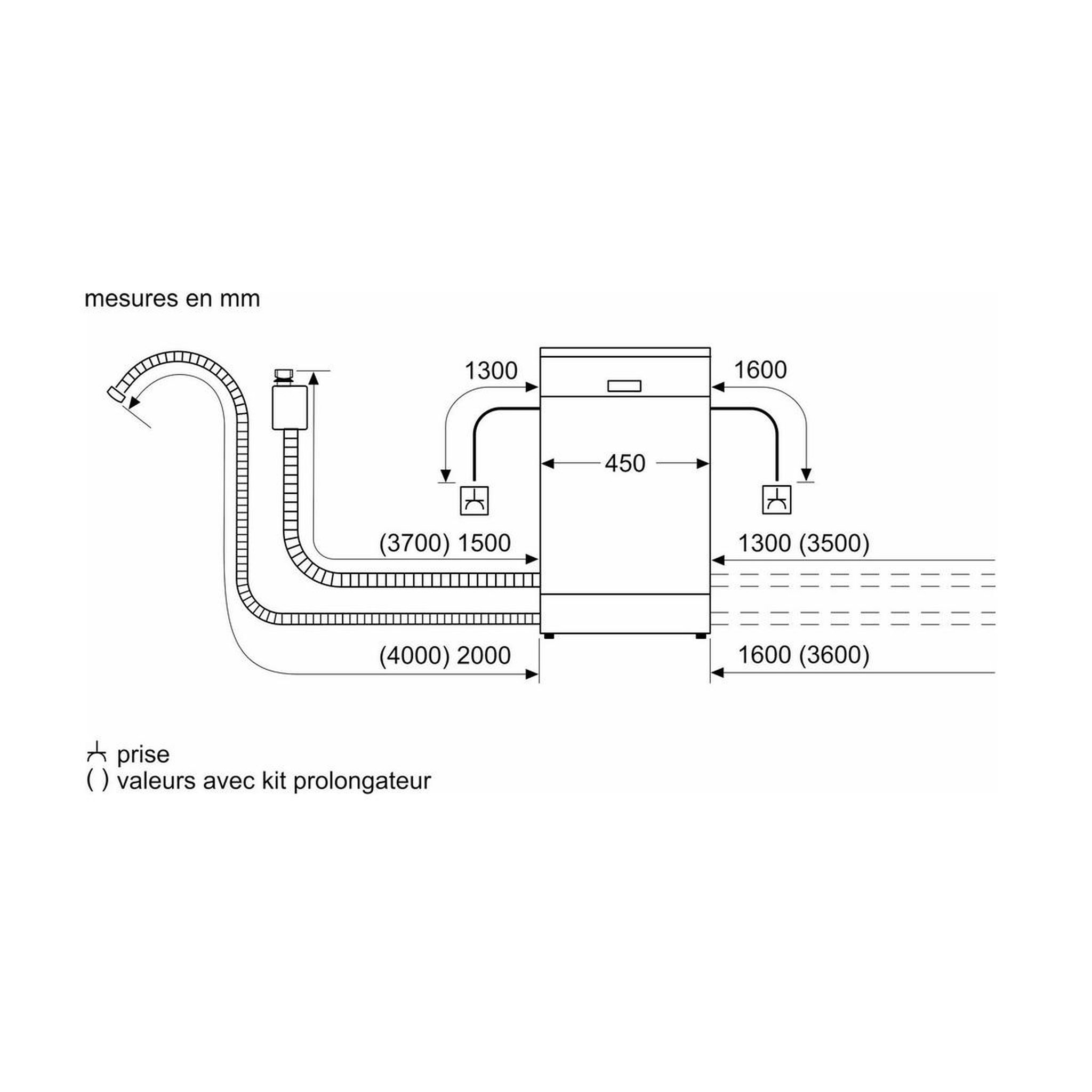 Voir la diapositive 6 : BOSCH Lave-vaisselle 45cm 10 couverts 46db blanc - sps2hkw55e
