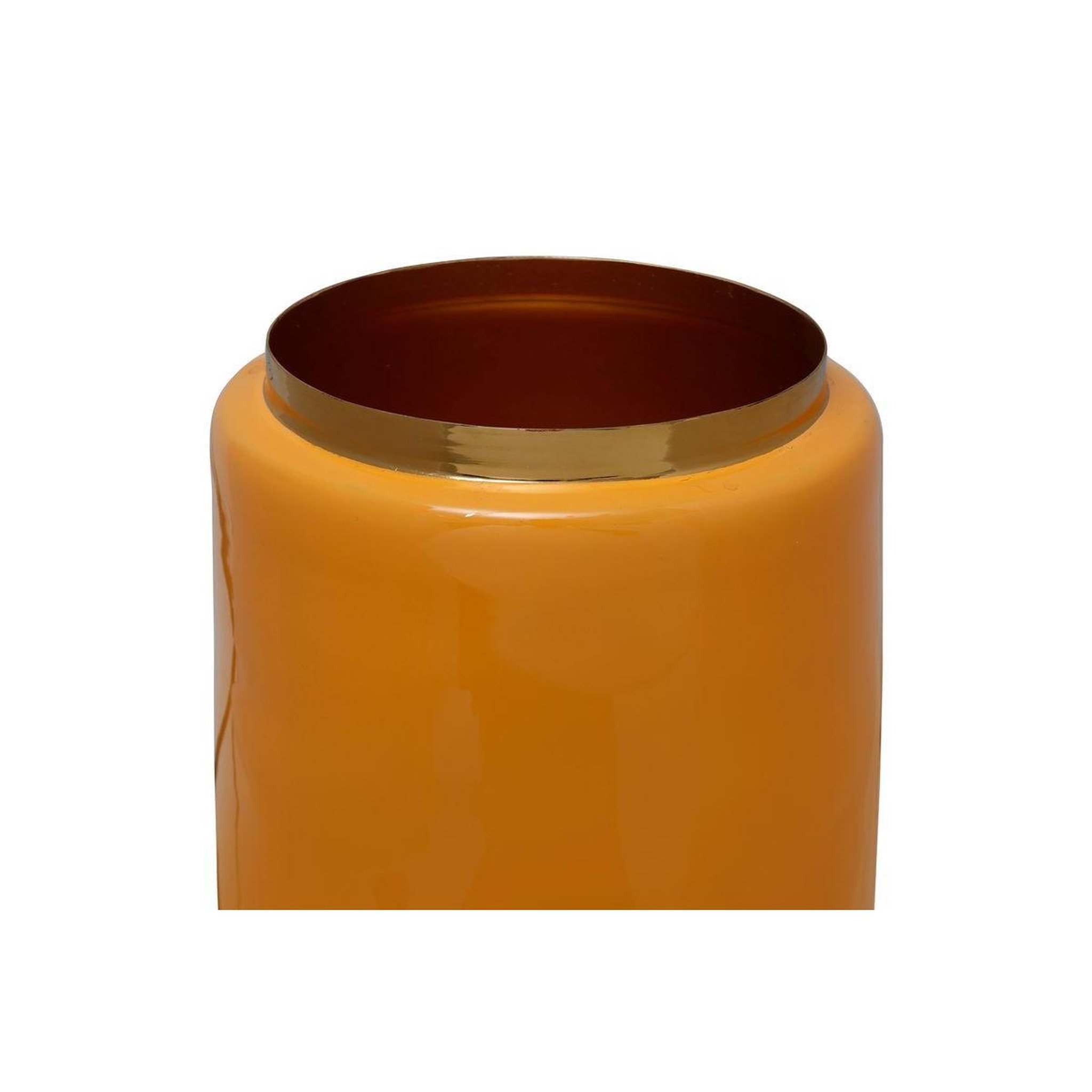Voir la diapositive 2 : Paris Prix Vase déco rond  uniqa  30cm jaune & or