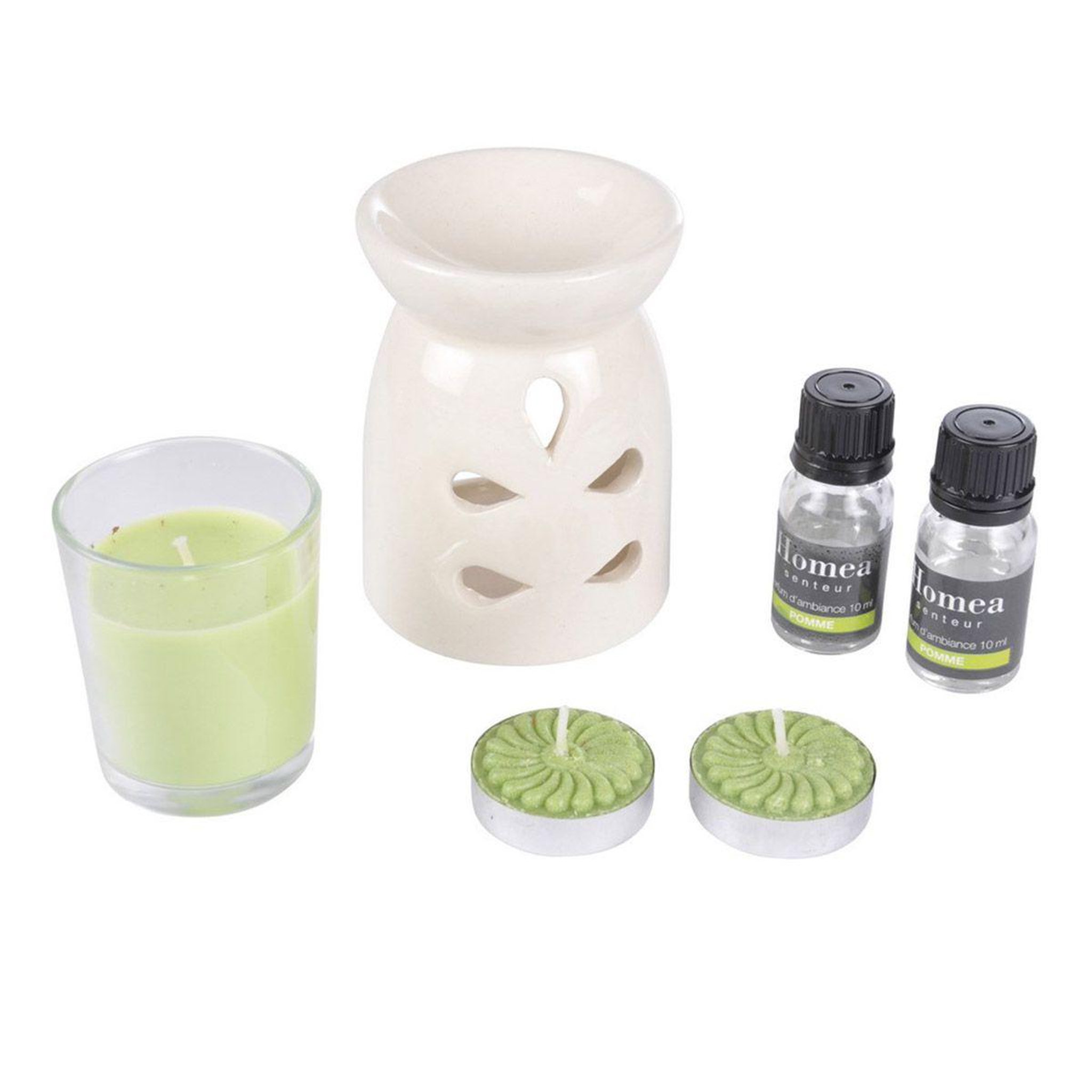 HOMEA Coffret senteur  6 pièces  15cm pomme