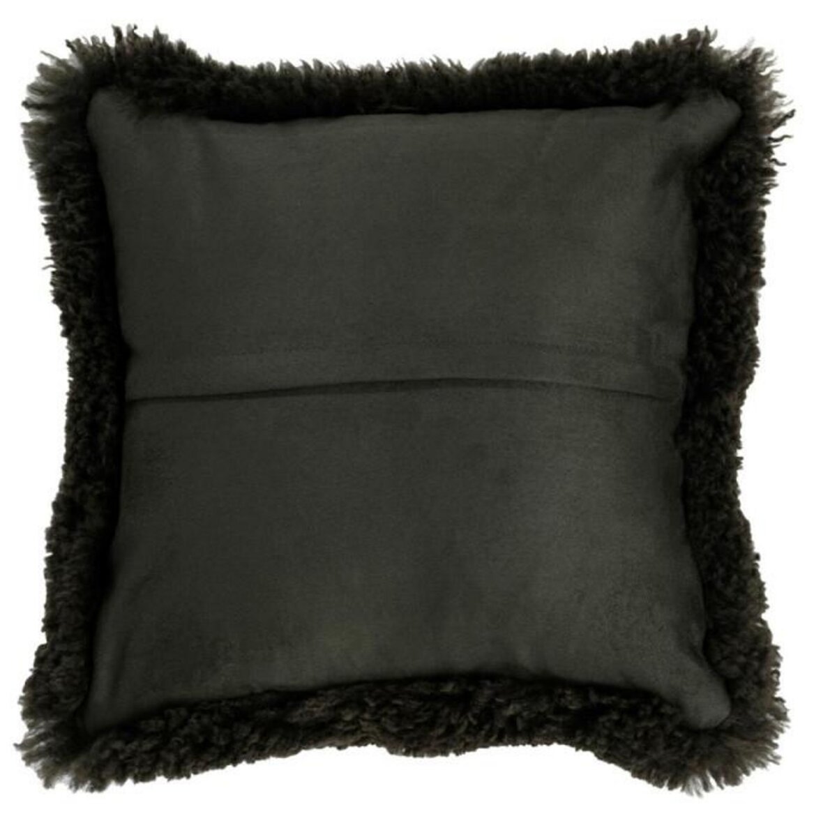 Paris Prix Coussin Déco  Peau de Mouton  40x40cm Vert