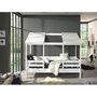 Voir la diapositive 4 : Paris Prix Pack - Lit Cabane Enfant, Sommier & Matelas  Housebed I  90x200cm Blanc