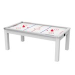 Paris Prix Table de Air Hockey Convertible  Calgary  213cm Blanc