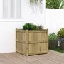 Voir la diapositive 1 : VIDAXL Jardiniere d'exterieur 70x70x70 cm bois de pin impregne