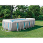 Voir la diapositive 2 : INTEX Piscine tubulaire Prism Frame Clearview rectangulaire 4,00 x 2,00 x 1,22 m - Intex