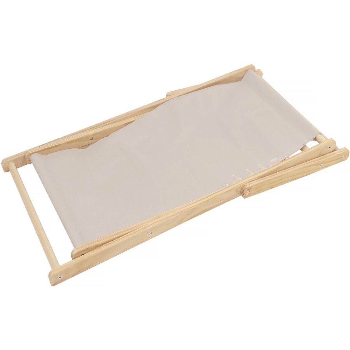 Habitat et Jardin Lot de 2 transats en bois  Chilienne  - 107 x 56.5 x 81 cm - Ecru