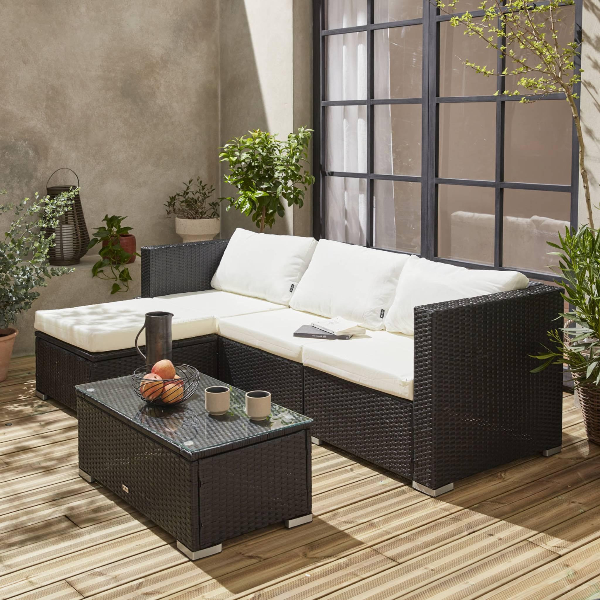 Voir la diapositive 2 : SWEEEK Salon de jardin en résine pour 4 personnes - Torino
