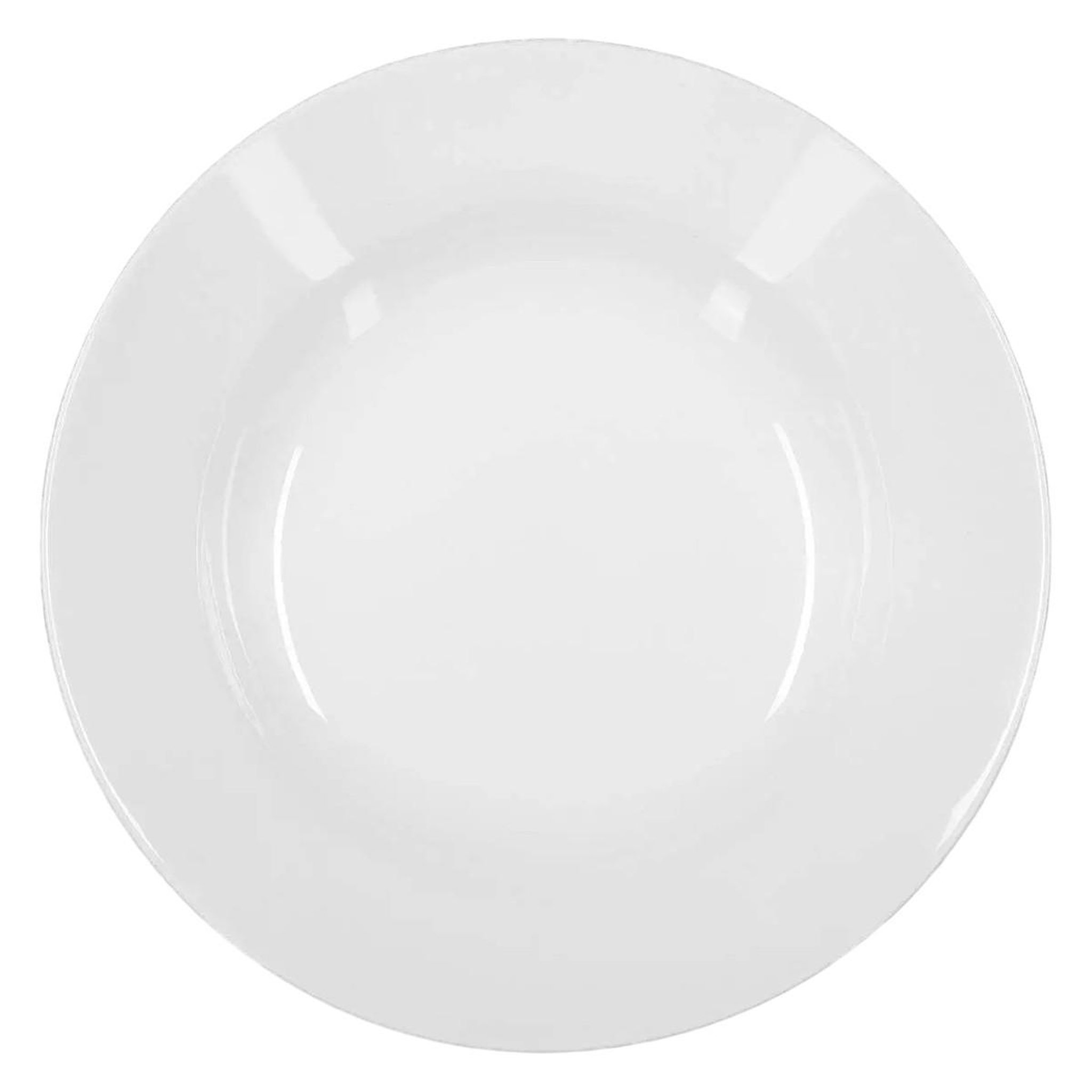 Voir la diapositive 1 : SECRET DE GOURMET Lot de 6 assiettes creuses  ronde  20cm blanc