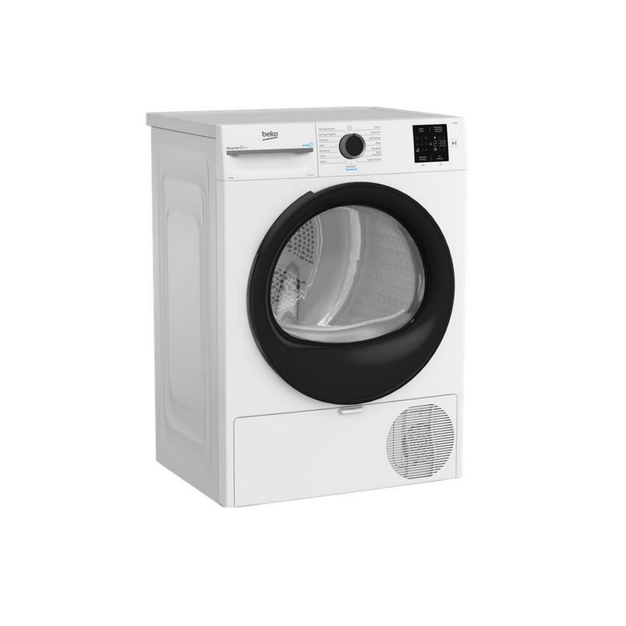 Voir la diapositive 3 : Beko Sèche-linge pompe à chaleur 60cm 8kg blanc - d3h18d93w