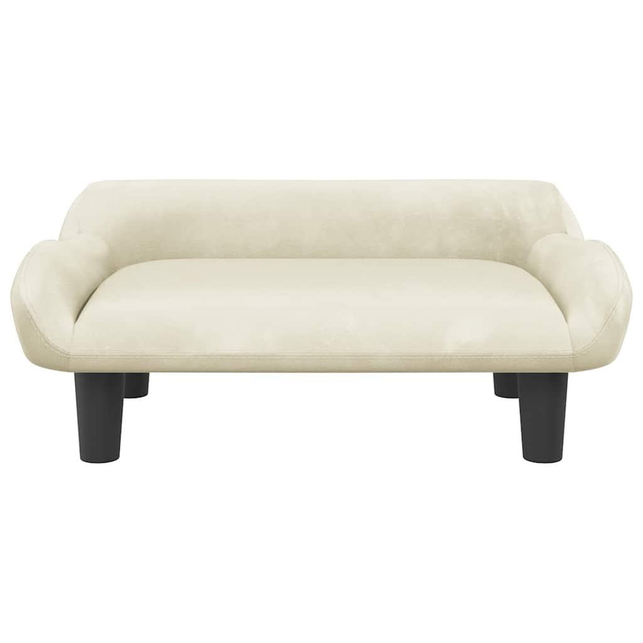 Voir la diapositive 3 : VIDAXL Lit pour chien creme 70x40x24 cm velours