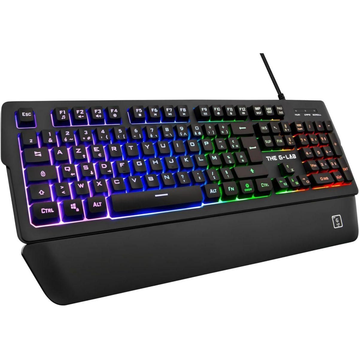 THE G-LAB Clavier gamer KEYZ PALLADIUM FR