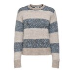 JACQUELINE DE YONG Pull Beige/Bleu Femme JDY Zoey. Coloris disponibles : Gris