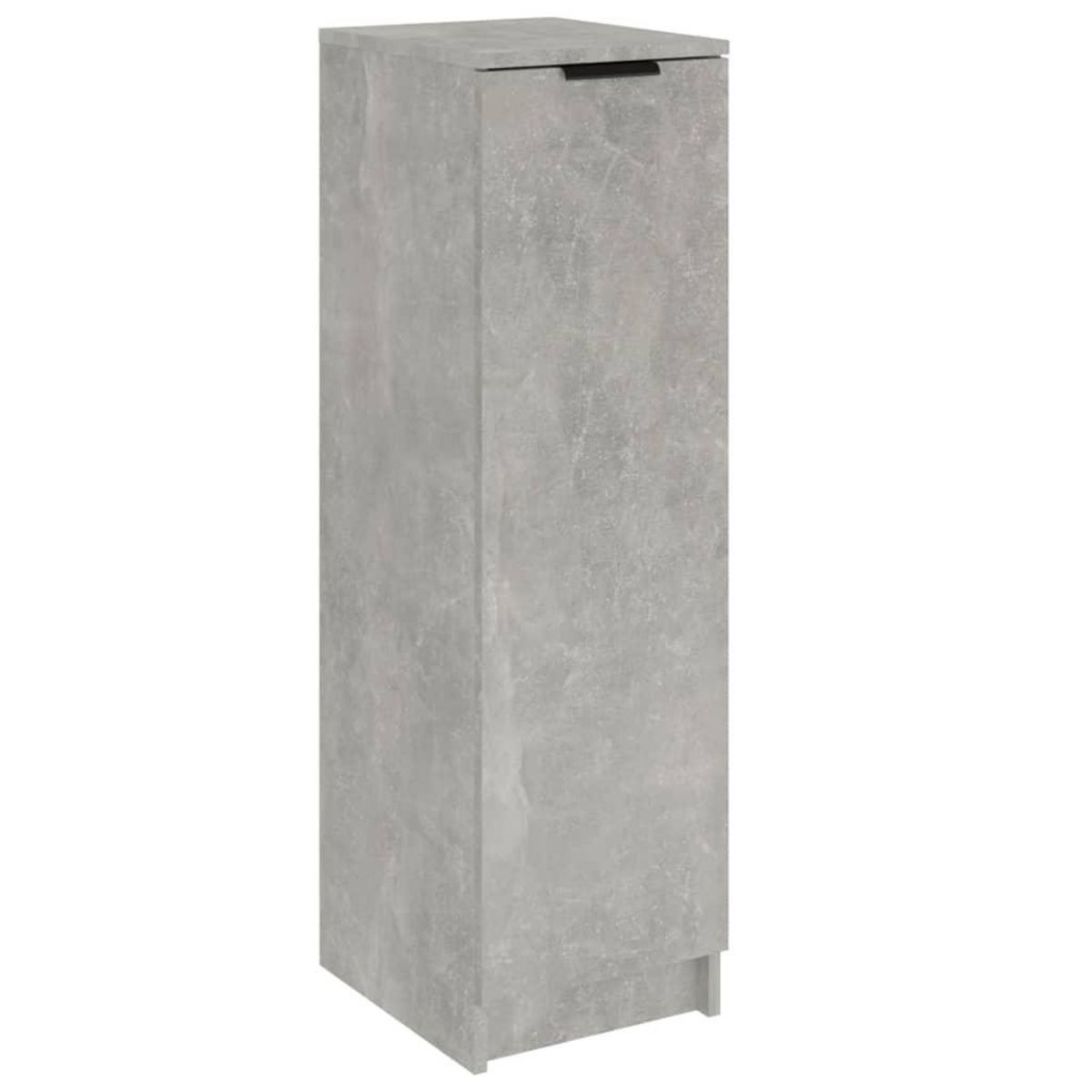 VIDAXL Armoire a chaussures Gris beton 30x35x100 cm Bois d'ingenierie