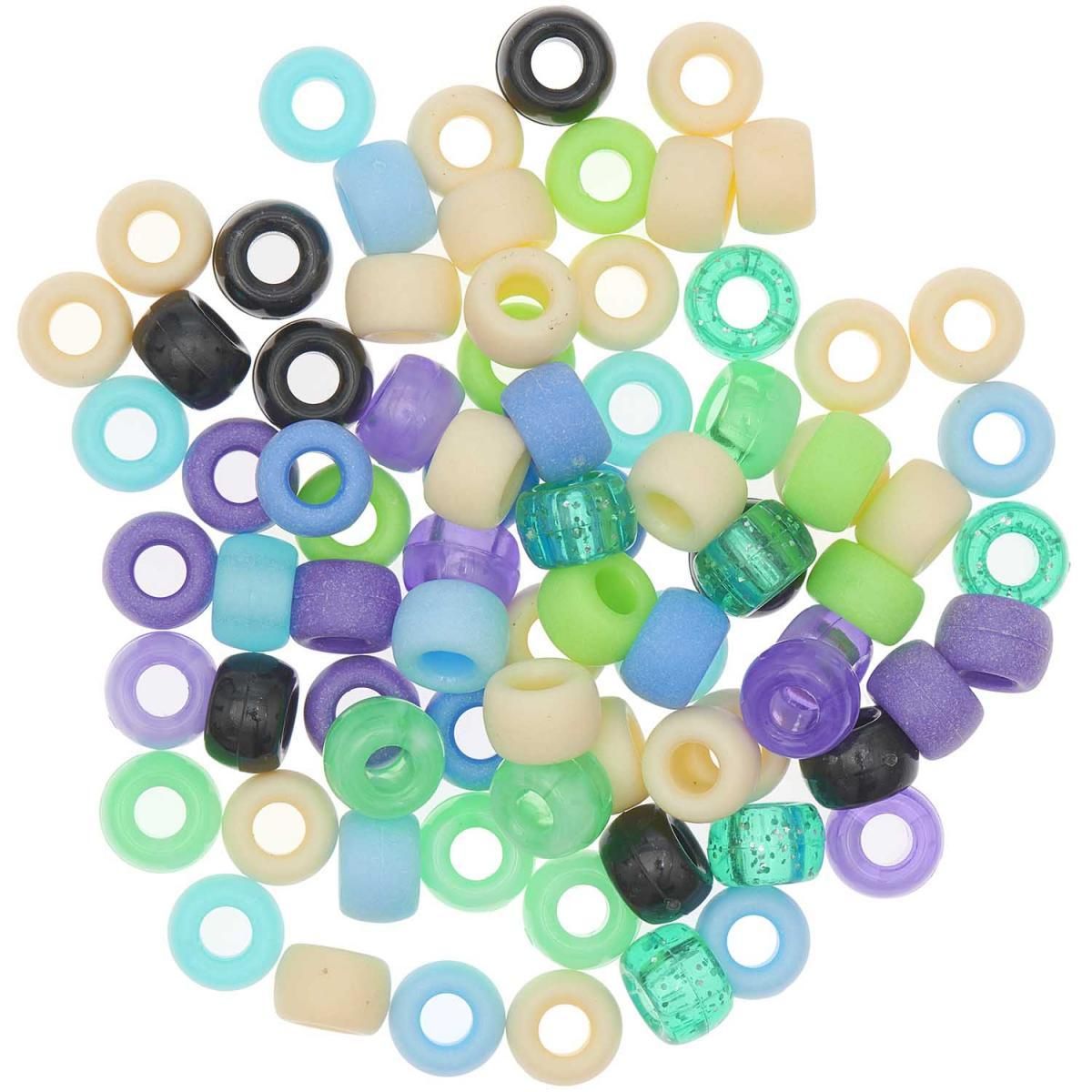 RICO DESIGN Itoshii pack 80 perles Ponii aqua mix