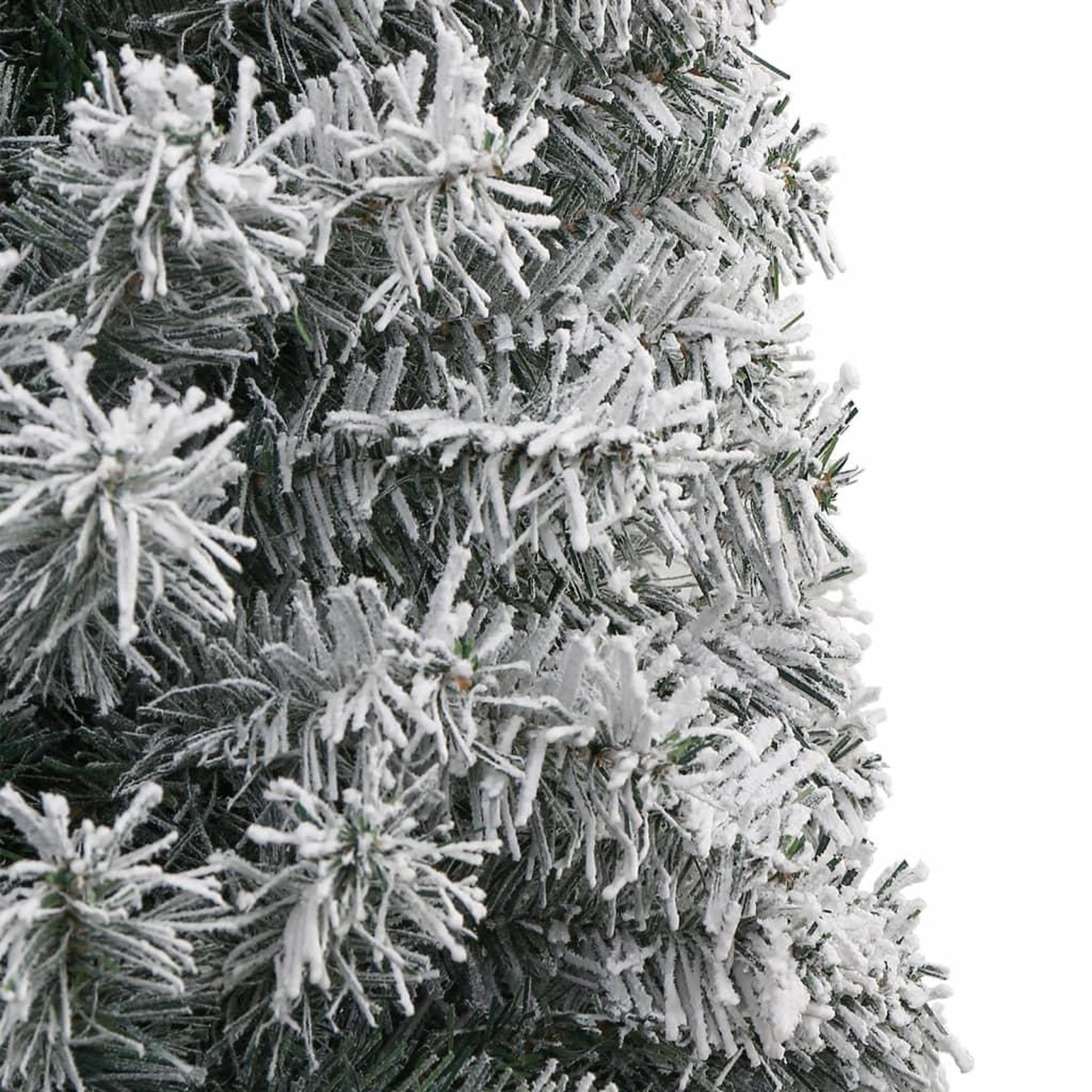 Voir la diapositive 4 : VIDAXL Sapin de Noël mince avec support et flocon de neige 270 cm PVC