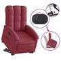 Voir la diapositive 5 : VIDAXL Fauteuil inclinable electrique rouge bordeaux tissu
