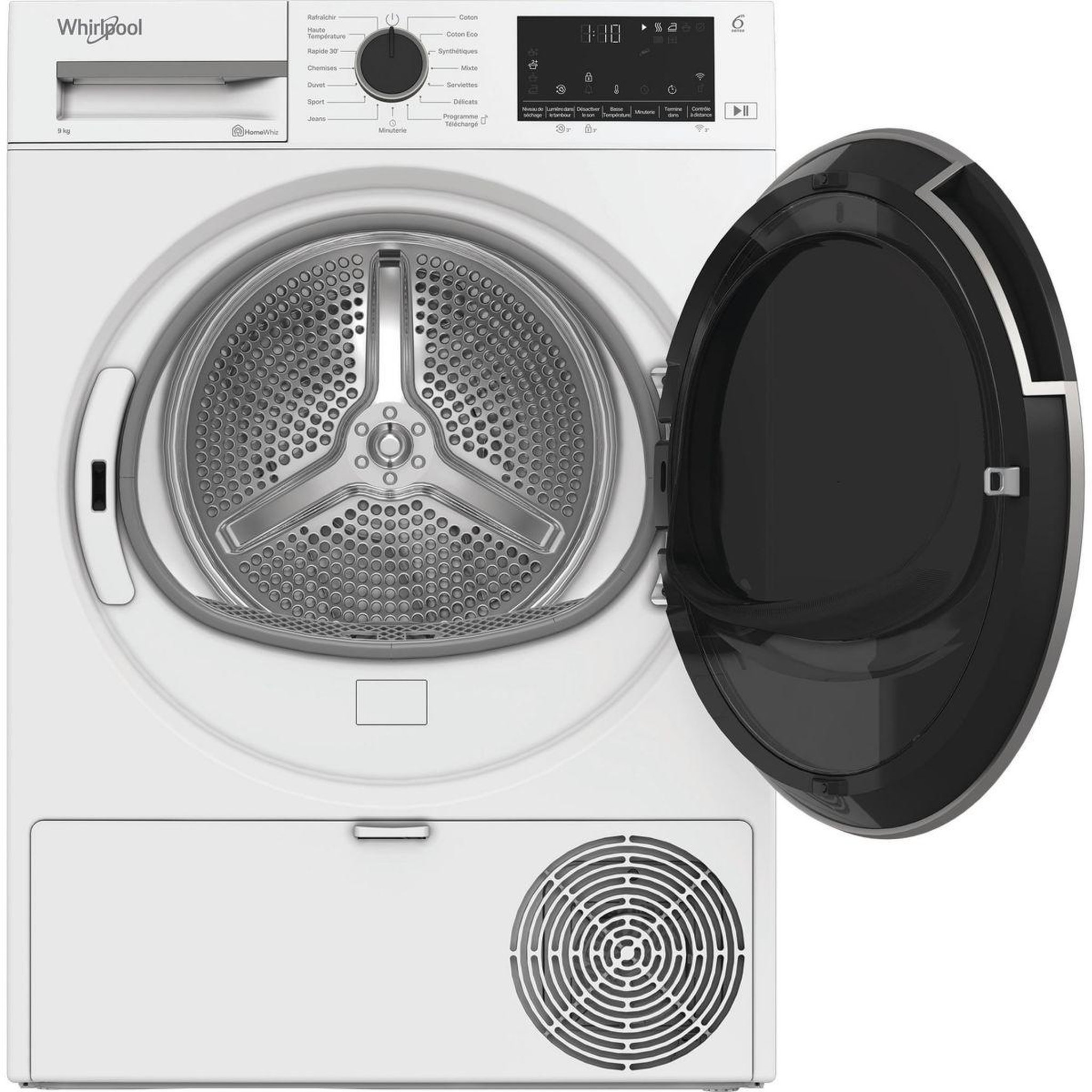Voir la diapositive 4 : Whirlpool Sèche linge pompe à chaleur cwd93mwbsfrx