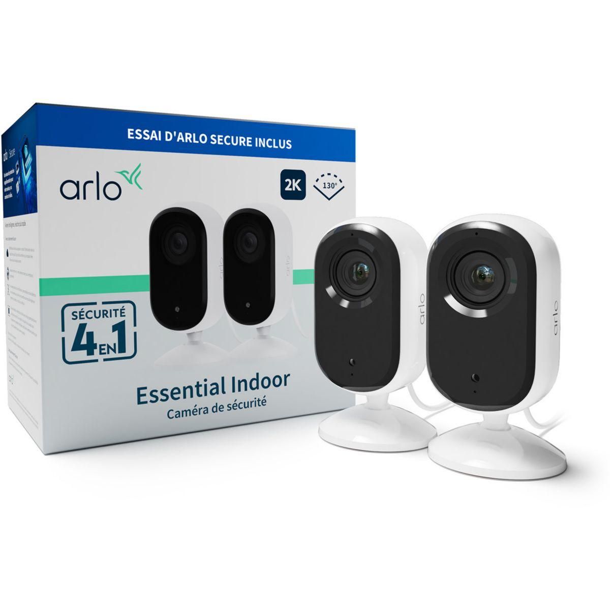 ARLO Caméra de surveillance 2 caméras intérieures Essential 2K