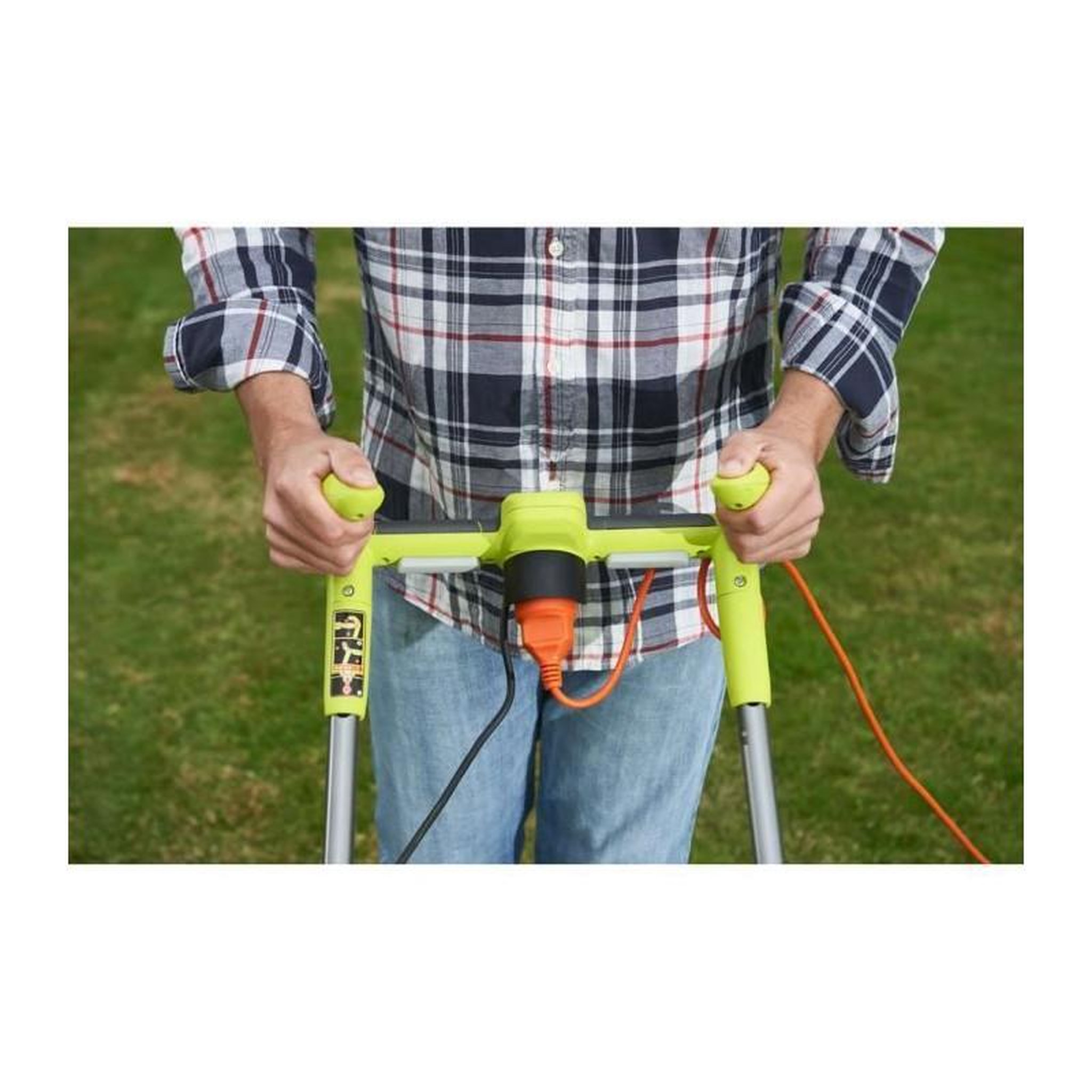Voir la diapositive 4 : Ryobi Tondeuse électrique RYOBI - 1800W - coupe 40cm - RLM18E40H