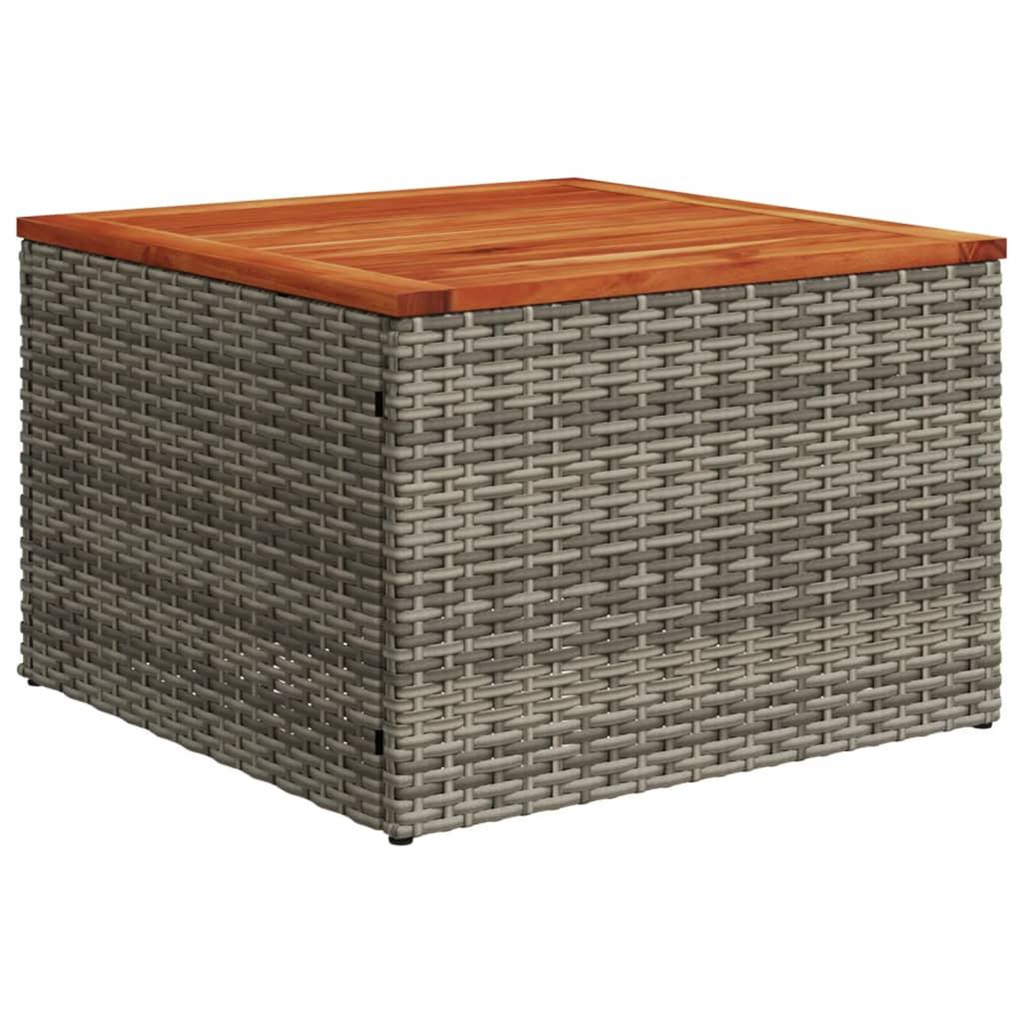Voir la diapositive 5 : VIDAXL Salon de jardin 9 pcs avec coussins gris resine tressee