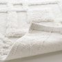 Voir la diapositive 3 : Paris Prix Tapis de Bain Jacquard  Gladis  50x80cm Blanc