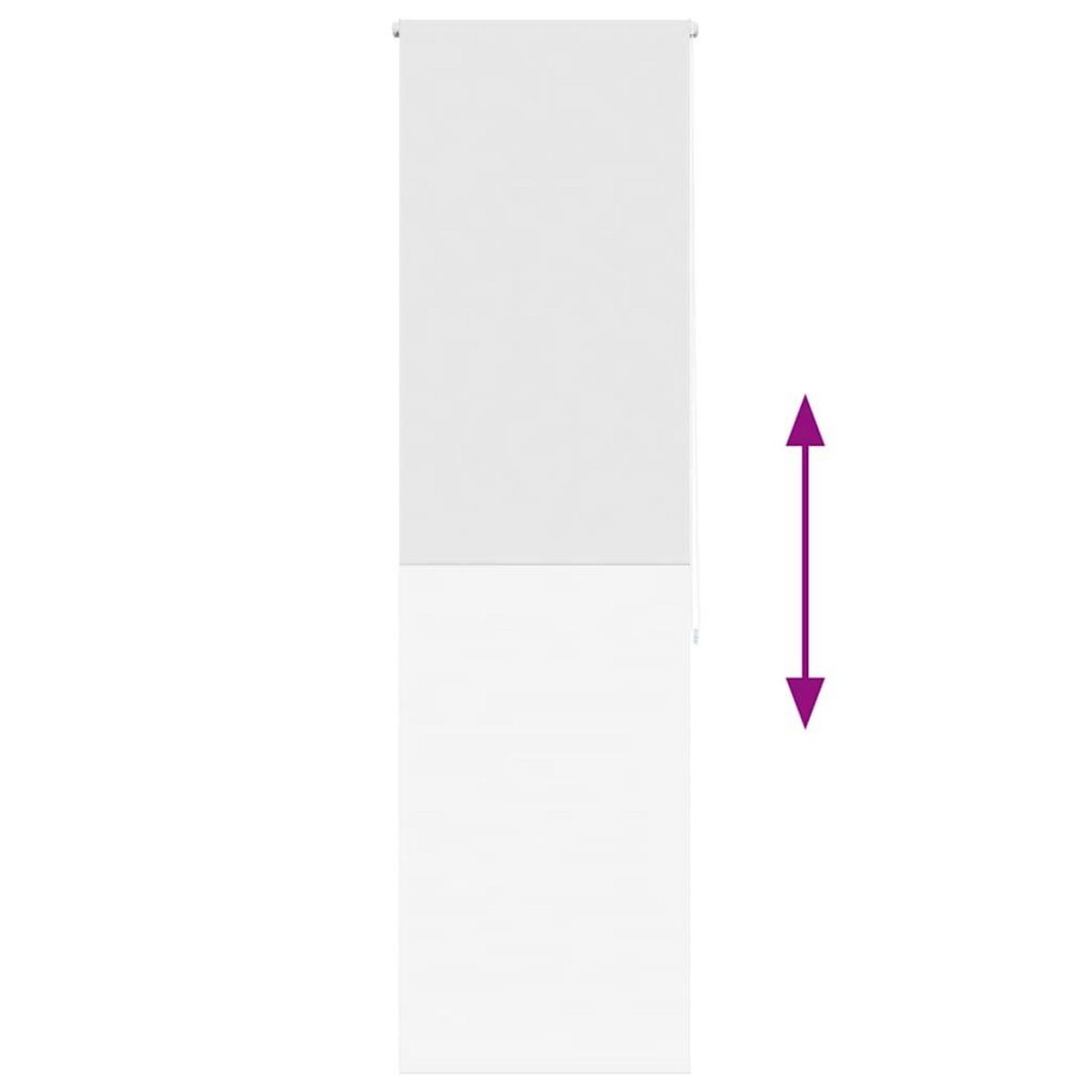 VIDAXL Store enrouleur de douche 70x240 cm largeur du tissu 66 cm