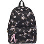 Voir la diapositive 1 : LOLLIPOPS Sac à dos 1 compartiment noir motifs fleurs 