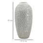 Voir la diapositive 6 : Paris Prix Vase Déco en Résine  Wave  43cm Blanc