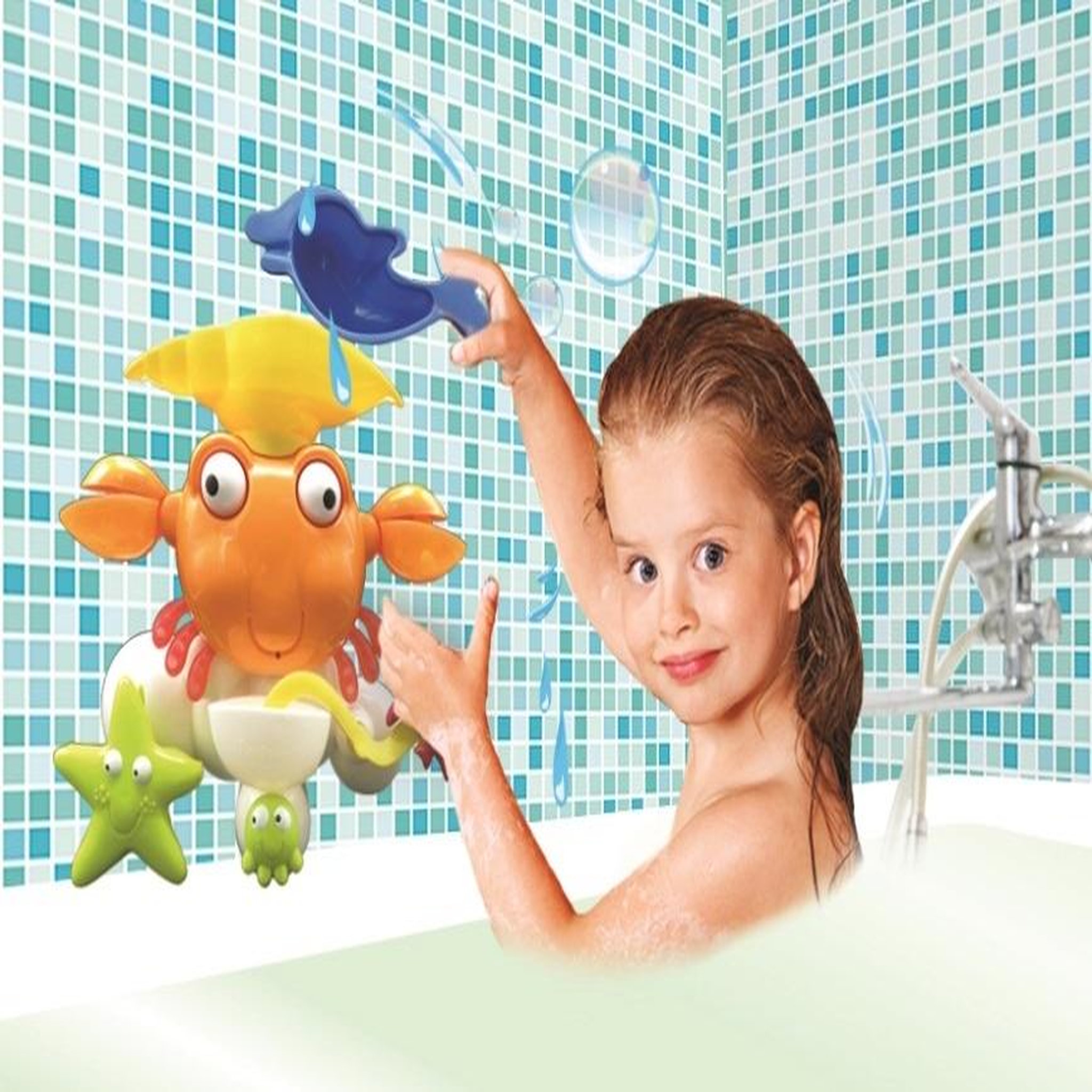 Voir la diapositive 5 : Lexibook Water Crab, jeu de bain en forme de crabe