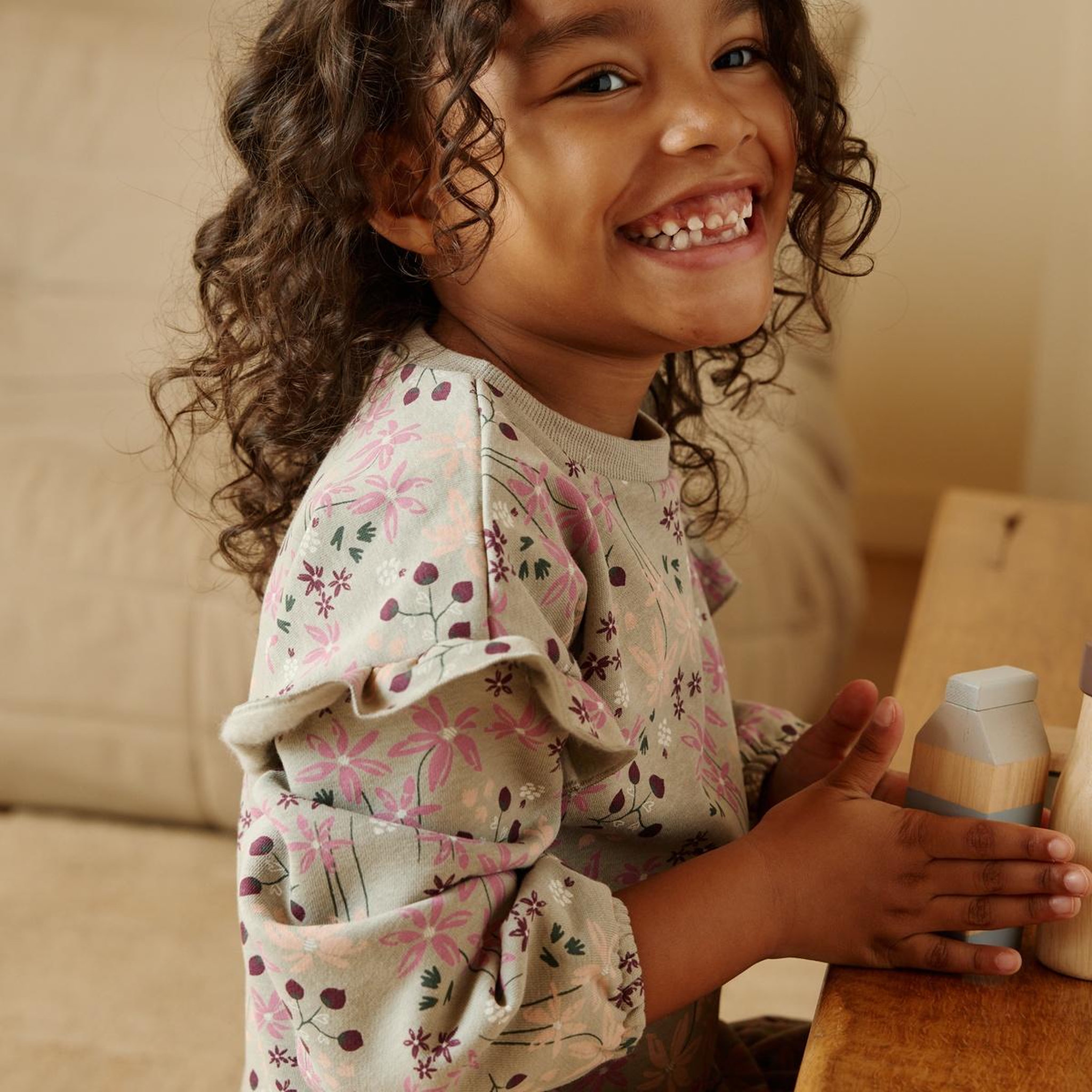 Voir la diapositive 5 : PETIT BEGUIN Robe enfant en molleton Misti