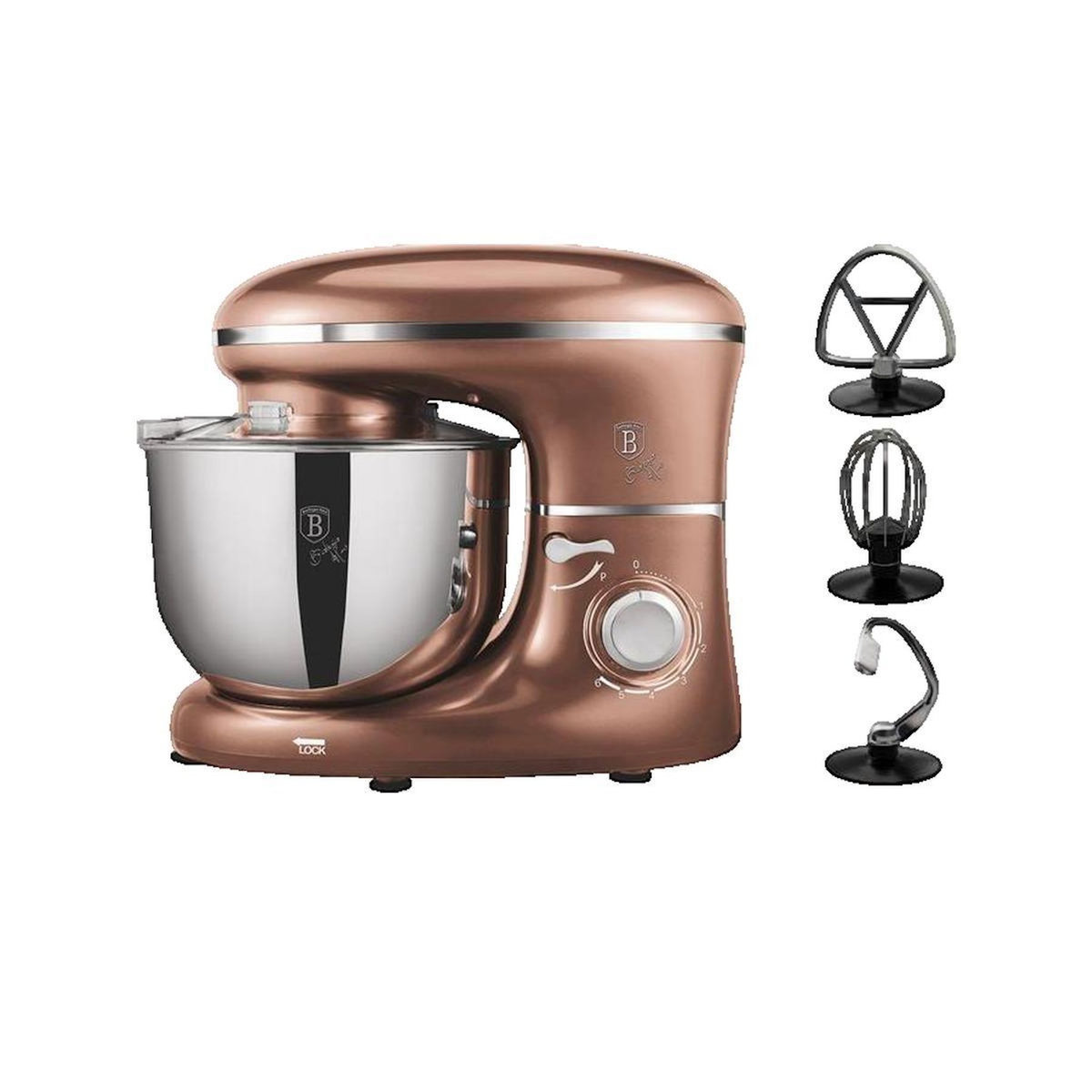 BERLINGER HAUS Robot pâtissier Berlinger Haus BH-9197 avec capacité 6 L et puissance 1300 W