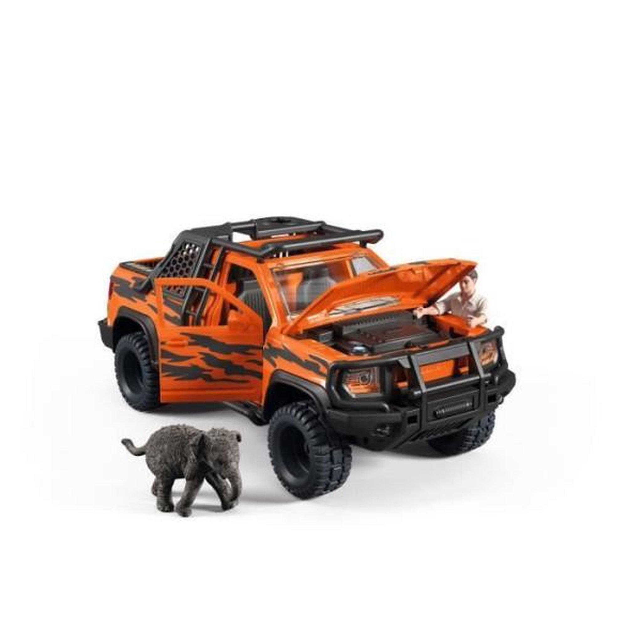 Voir la diapositive 4 : Schleich Figurine Aventures en 4x4 dans la jungle, Schleich 42720 Gamme Wild Life