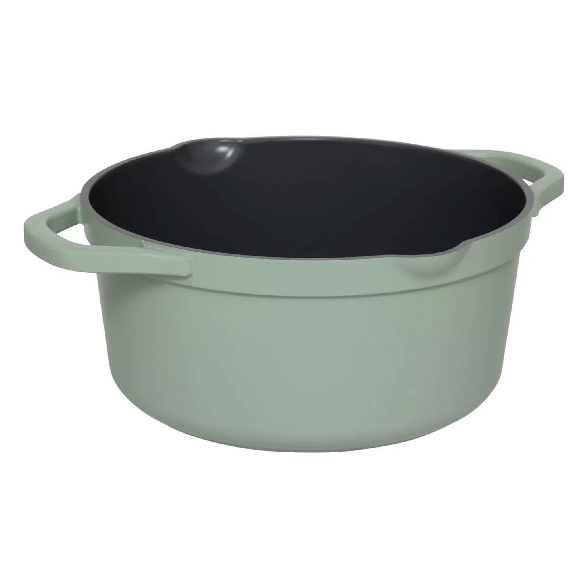 Voir la diapositive 2 : FIVE Faitout en fonte d'aluminium  horizon  24cm vert