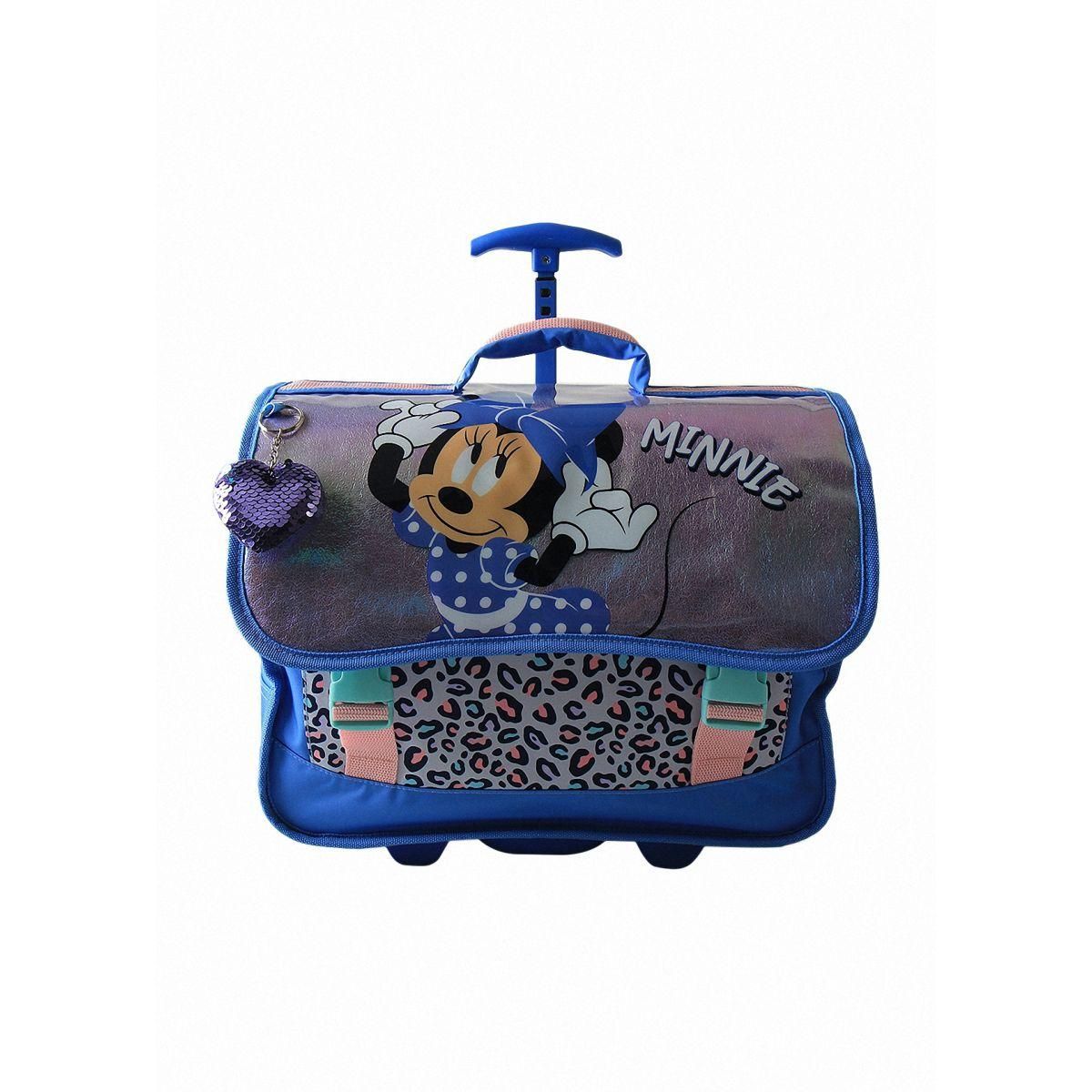 DISNEY Cartable à roulettes MINNIE pas cher
