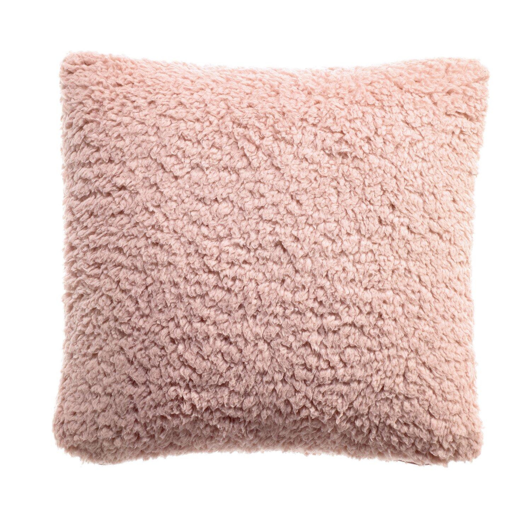 Voir la diapositive 1 : Les Ateliers du Linge Coussin fausse fourrure 100%polyester 420g chic
