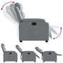 Voir la diapositive 4 : VIDAXL Fauteuil inclinable Gris Similicuir