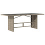 Voir la diapositive 5 : VIDAXL Table de jardin dessus en verre gris clair 190x80x74 cm