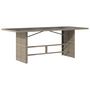 Voir la diapositive 5 : VIDAXL Table de jardin dessus en verre gris clair 190x80x74 cm